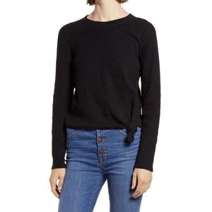 Madewell Texture & Thread Women's Blouse 100% Cotton Size‎ XL Tie Front